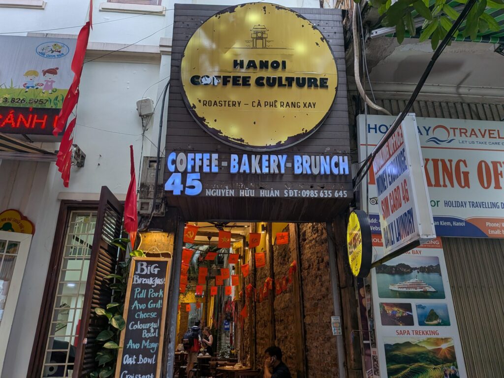 ベトナムのハノイにある「Hanoi Coffee Culture」の外観